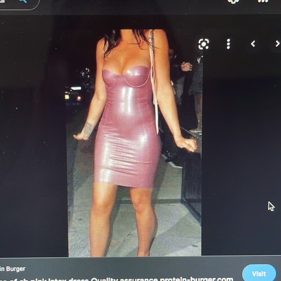 House of CB Lexii Pink Bustier Latex Dress - Sold out - Picture 10 of 16